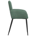 vidaXL Jedálenské stoličky 2 pcs Zamat Morská zelená 57 x 50 x 85 cm – Obrázok 4
