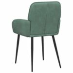 vidaXL Jedálenské stoličky 2 pcs Zamat Morská zelená 57 x 50 x 85 cm – Obrázok 5