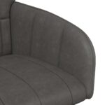 vidaXL Jedálenské stoličky 2 pcs Umelá koža Čierna 57 x 50 x 85 cm – Obrázok 6