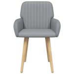 vidaXL Jedálenské stoličky 2 pcs Látka Svetlosivá 56,5 x 50 x 87,5 cm – Obrázok 3