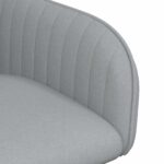 vidaXL Jedálenské stoličky 2 pcs Látka Svetlosivá 56,5 x 50 x 87,5 cm – Obrázok 6