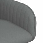 vidaXL Jedálenské stoličky 2 pcs Látka Tmavosivá 56,5 x 50 x 87,5 cm – Obrázok 5