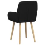 vidaXL Jedálenské stoličky 2 pcs Látka Čierna 56,5 x 50 x 87,5 cm – Obrázok 5