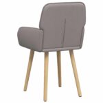 vidaXL Jedálenské stoličky 2 pcs Látka Sivohnedá 56,5 x 50 x 87,5 cm – Obrázok 4