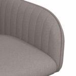 vidaXL Jedálenské stoličky 2 pcs Látka Sivohnedá 56,5 x 50 x 87,5 cm – Obrázok 5