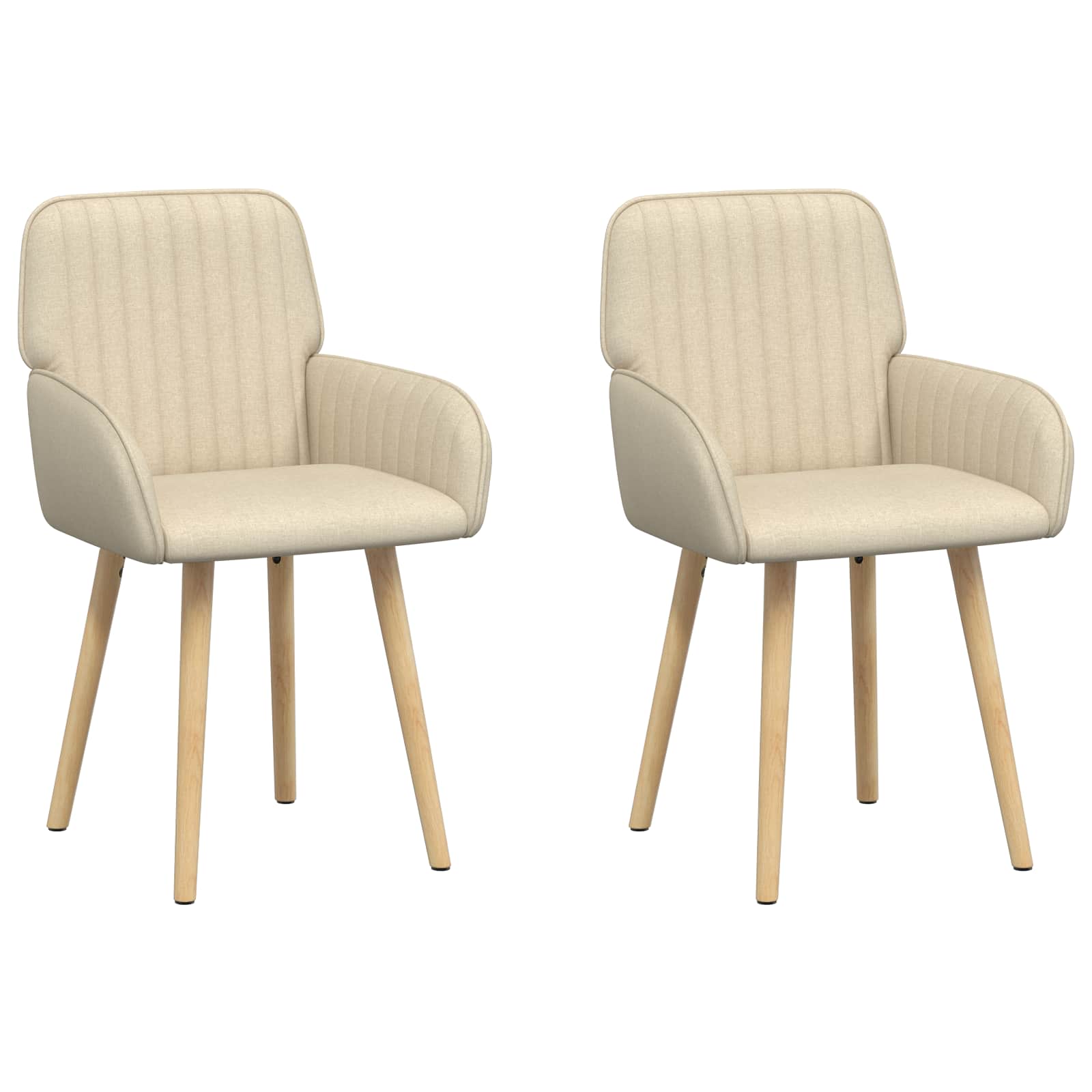 42034291_1.jpg vidaXL Jedálenské stoličky 2 pcs Látka Krémová 56,5 x 50 x 87,5 cm – Obrázok 1