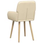 vidaXL Jedálenské stoličky 2 pcs Látka Krémová 56,5 x 50 x 87,5 cm – Obrázok 4