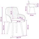 vidaXL Jedálenské stoličky 2 pcs Látka Krémová 56,5 x 50 x 87,5 cm – Obrázok 7