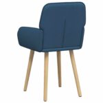 vidaXL Jedálenské stoličky 2 pcs Látka Modrá 56,5 x 50 x 87,5 cm – Obrázok 5