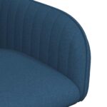vidaXL Jedálenské stoličky 2 pcs Látka Modrá 56,5 x 50 x 87,5 cm – Obrázok 6