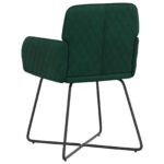 vidaXL Jedálenské stoličky 2 pcs Zamat Tmavozelená 59 x 56,5 x 86 cm – Obrázok 5
