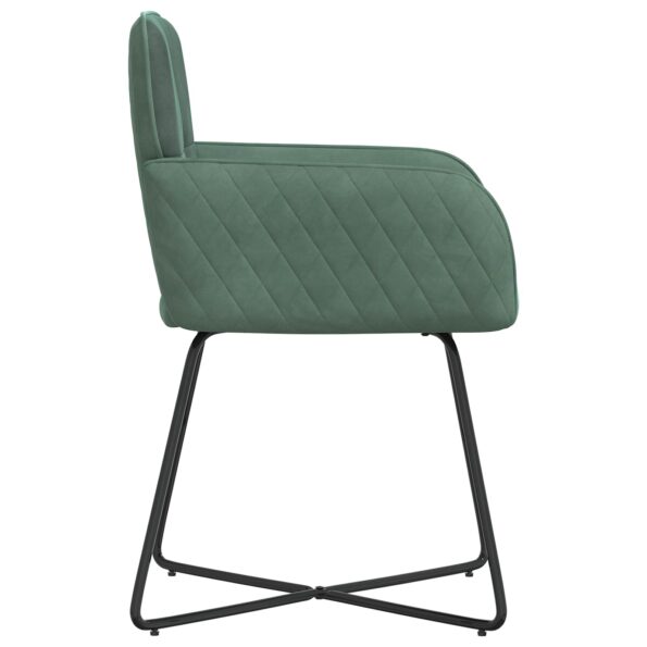 vidaXL Jedálenské stoličky 2 pcs Zamat Morská zelená 59 x 56,5 x 86 cm – Obrázok 4