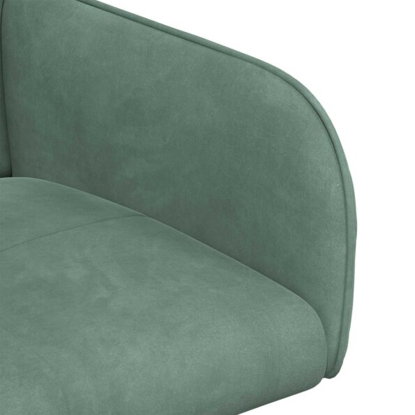 vidaXL Jedálenské stoličky 2 pcs Zamat Morská zelená 59 x 56,5 x 86 cm – Obrázok 6