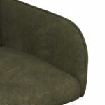 vidaXL Jedálenské stoličky 2 pcs Faux semišová koža Armádna zelená – Obrázok 6