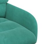 vidaXL Jedálenské stoličky 2 pcs Zamat Tyrkysová 59 x 59,5 x 90 cm – Obrázok 6