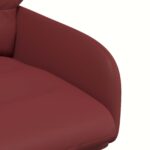vidaXL Otočné jedálenské stoličky 2 pcs Umelá koža Víno červené – Obrázok 6