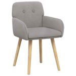 vidaXL Jedálenské stoličky 2 pcs Bouclé Svetlosivá 59 x 57 x 85 cm – Obrázok 2