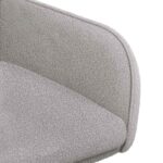 vidaXL Jedálenské stoličky 2 pcs Bouclé Svetlosivá 59 x 57 x 85 cm – Obrázok 6