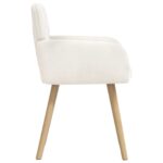 vidaXL Jedálenské stoličky 2 pcs Bouclé Krémová 59 x 57 x 85 cm – Obrázok 4