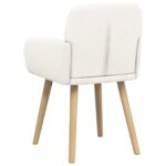 vidaXL Jedálenské stoličky 2 pcs Bouclé Krémová 59 x 57 x 85 cm – Obrázok 5