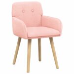 vidaXL Jedálenské stoličky 2 pcs Bouclé Ružová 59 x 57 x 85 cm – Obrázok 2