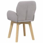 vidaXL Otočné jedálenské stoličky 2 pcs Bouclé Svetlosivá – Obrázok 5