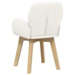vidaXL Otočné jedálenské stoličky 2 pcs Bouclé Krémová 54 x 58 x 87 cm – Obrázok 5