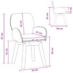 vidaXL Otočné jedálenské stoličky 2 pcs Bouclé Tmavosivá – Obrázok 8