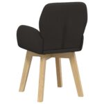 vidaXL Otočné jedálenské stoličky 2 pcs Bouclé Čierna 54 x 58 x 87 cm – Obrázok 5