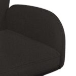 vidaXL Otočné jedálenské stoličky 2 pcs Bouclé Čierna 54 x 58 x 87 cm – Obrázok 6