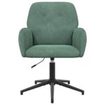 vidaXL otočná kancelárska stolička 54 x 55 x 90 cm Morská zelená Zamat – Obrázok 3