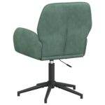 vidaXL otočná kancelárska stolička 54 x 55 x 90 cm Morská zelená Zamat – Obrázok 5