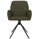 vidaXL Otočné jedálenské stoličky 2 pcs Faux semišová koža – Obrázok 3