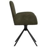 vidaXL Otočné jedálenské stoličky 2 pcs Faux semišová koža – Obrázok 4