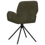 vidaXL Otočné jedálenské stoličky 2 pcs Faux semišová koža – Obrázok 5