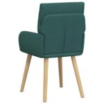 vidaXL Jedálenské stoličky 2 pcs Látka Tmavozelená 60 x 56 x 96 cm – Obrázok 5