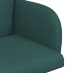 vidaXL Jedálenské stoličky 2 pcs Látka Tmavozelená 60 x 56 x 96 cm – Obrázok 6