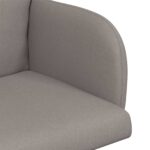 vidaXL Jedálenské stoličky 2 pcs Látka Sivohnedá 60 x 56 x 96 cm – Obrázok 6