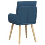 vidaXL Jedálenské stoličky 2 pcs Látka Modrá 60 x 56 x 96 cm – Obrázok 5