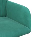 vidaXL Jedálenské stoličky 2 pcs Zamat Tyrkysová 55 x 50 x 84 cm – Obrázok 6