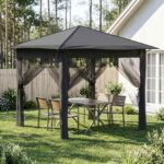 vidaXL Záhradka so 4 bočnými stenami 2,6 x 2,6 m