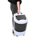 vidaXL Mini práčka s jednou nádobou 2,6 kg Čierna a biela – Obrázok 9