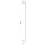 vidaXL Plotové stĺpy 15 ks Zelená 60 cm Borovicový masív – Obrázok 5