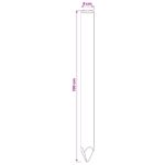 vidaXL Plotové stĺpy 5 ks Zelená 100 cm Borovicový masív – Obrázok 5