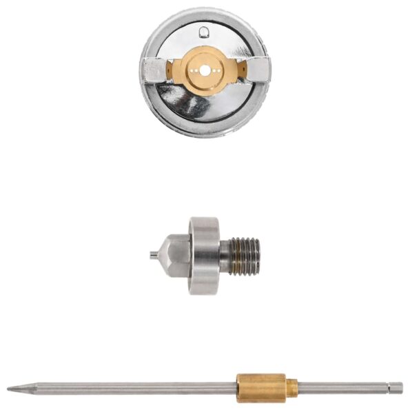 vidaXL HVLP striekacia pištoľ s tryskou 0,8 mm tryska Strieborná – Obrázok 2