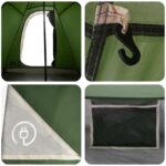vidaXL 3 osoba Zelená 185T Polyester s PU náterom – Obrázok 10