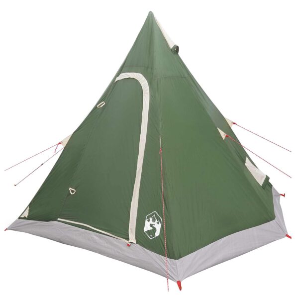 vidaXL 3 osoba Zelená 185T Polyester s PU náterom – Obrázok 3