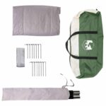 vidaXL 3 osoba Zelená 185T Polyester s PU náterom – Obrázok 9