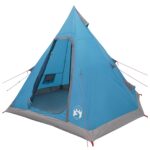 vidaXL 3 osoba Modrá 185T Polyester s PU náterom – Obrázok 2