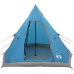 vidaXL 3 osoba Modrá 185T Polyester s PU náterom – Obrázok 4